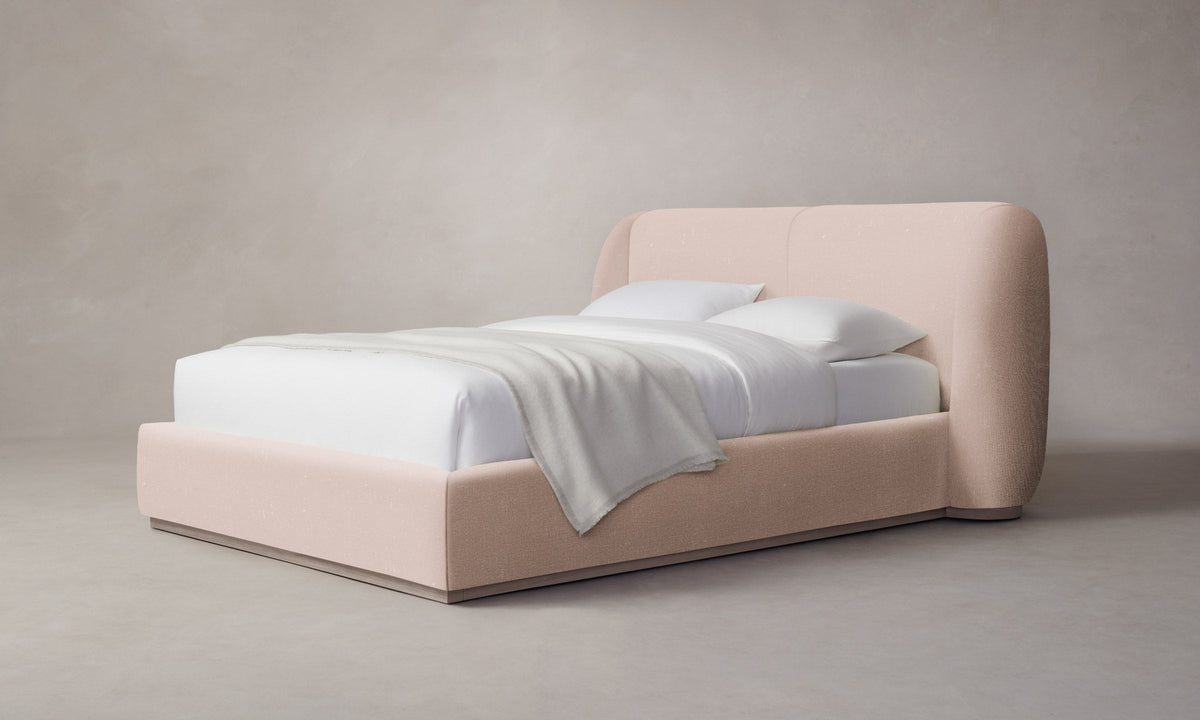 The Smith Bed - Heritage Belgian Linen Petal
