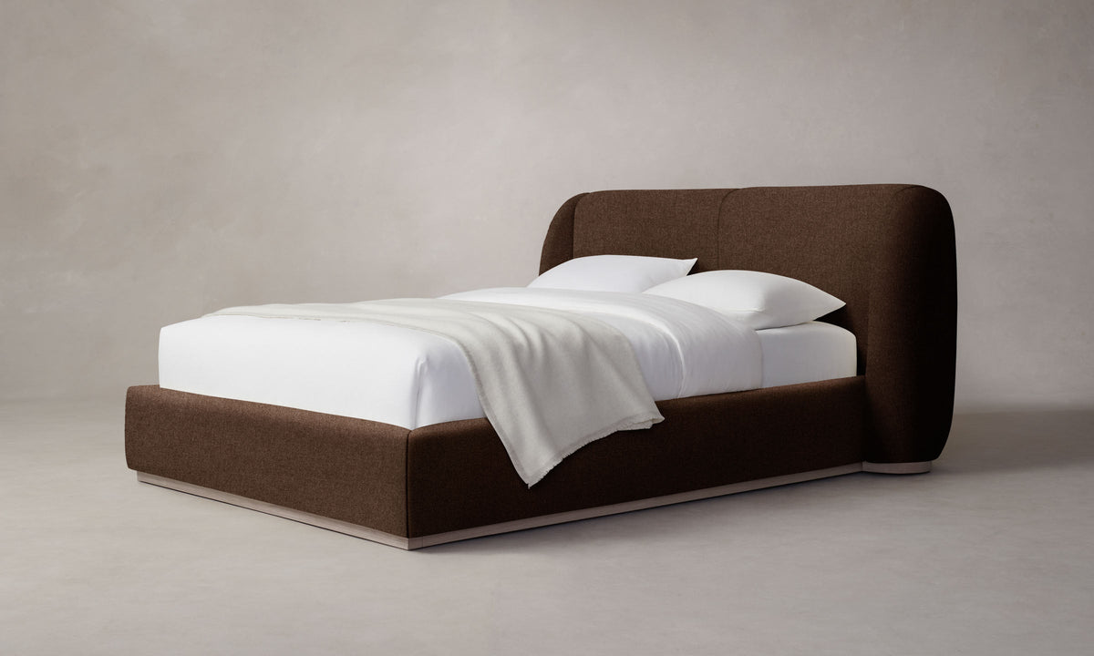 The Smith Bed - Italian Brushed Wool Cocoa