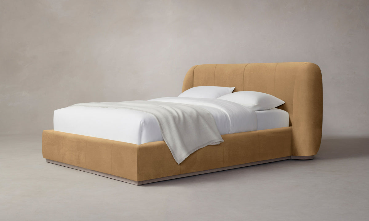 The Smith Bed - Nubuck Leather Rye
