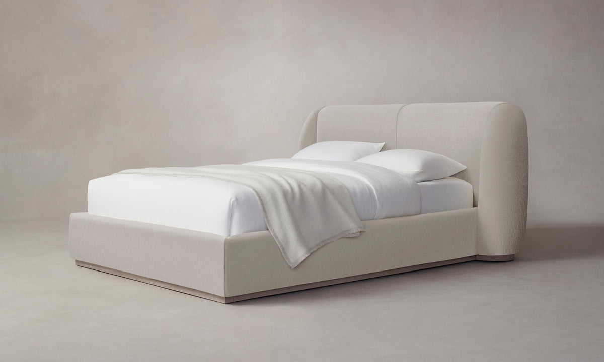 The Smith Bed - Performance Linen Weave Beige