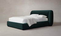 The Smith Bed - Performance Velvet Emerald