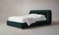 The Smith Bed - Performance Velvet Emerald