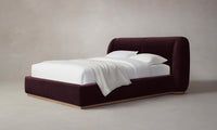 The Smith Bed - Performance Velvet Merlot