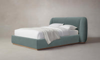 The Smith Bed - Performance Velvet Seafoam