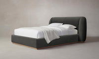 The Smith Bed - Performance Velvet Slate