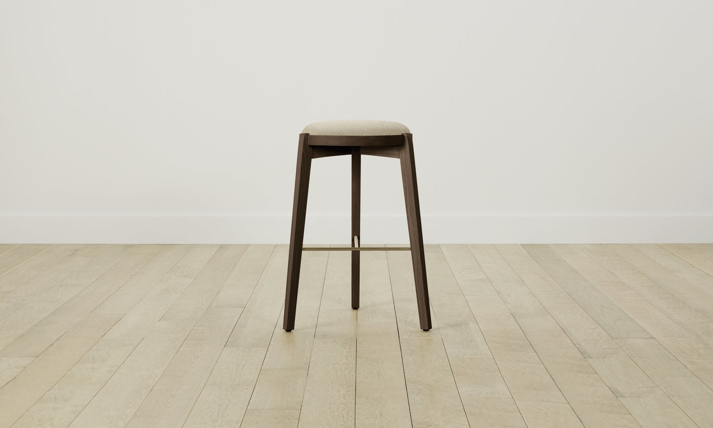 The Stanton Bar & Counter Stool - Belgian Linen Alder