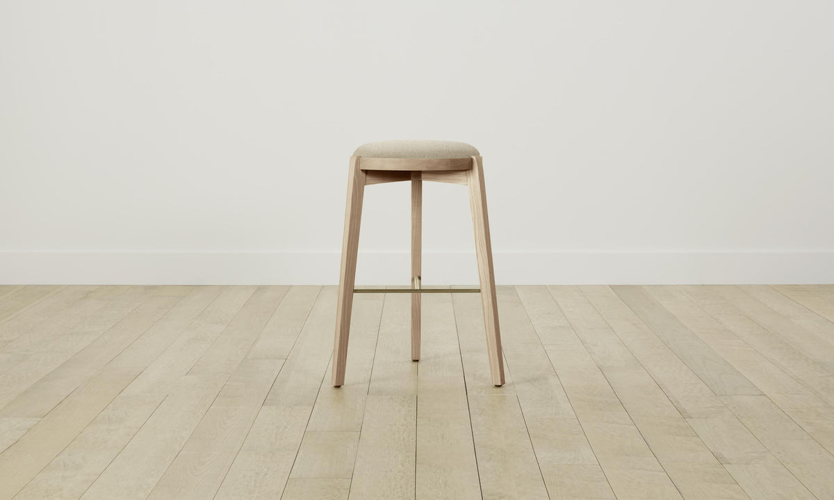 The Stanton Bar & Counter Stool - Heritage Belgian Linen Alder