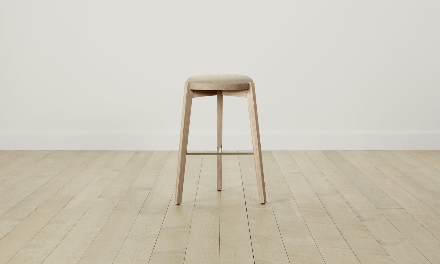 The Stanton Bar & Counter Stool - Belgian Linen Alder