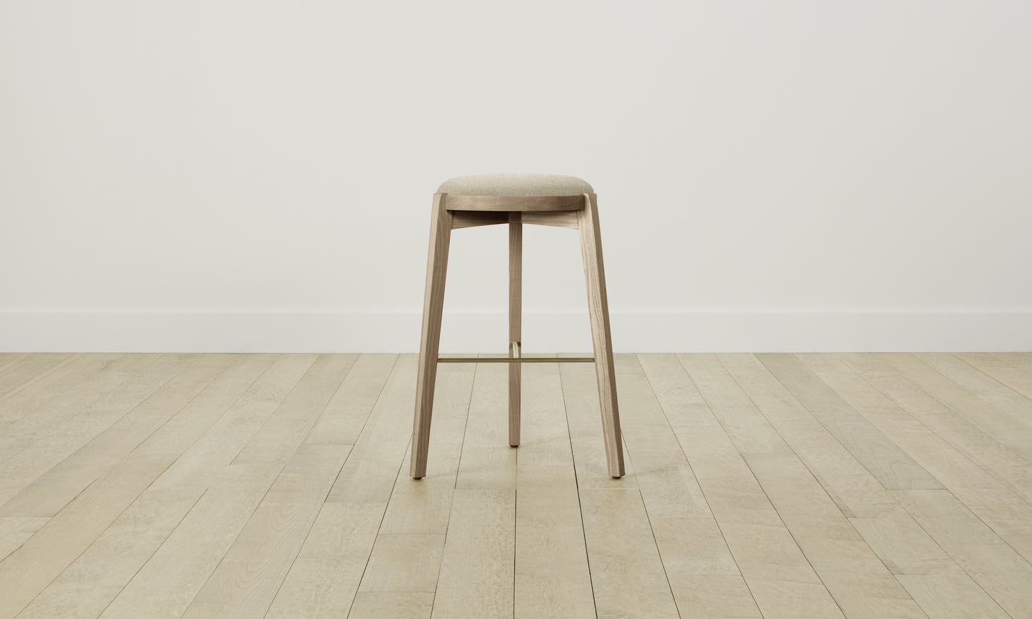 The Stanton Bar & Counter Stool - Belgian Linen Alder