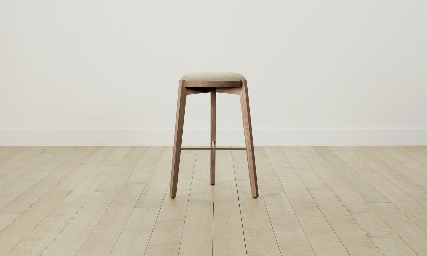 The Stanton Bar & Counter Stool - Belgian Linen Alder