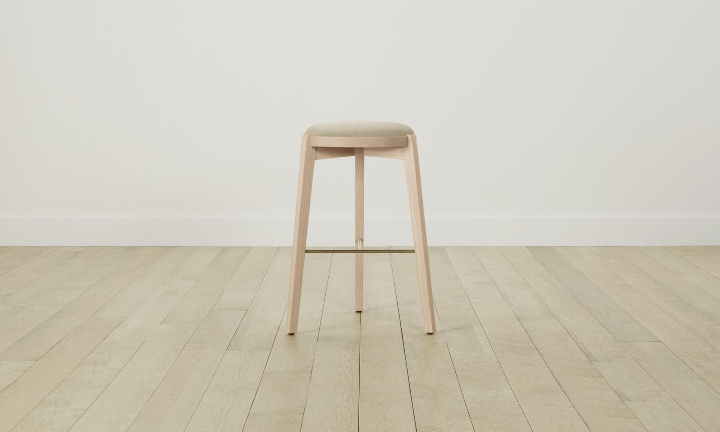 The Stanton Bar & Counter Stool - Belgian Linen Alder