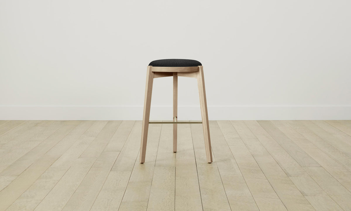 The Stanton Bar & Counter Stool - Italian Bouclé Storm