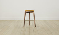 The Stanton Bar & Counter Stool - Mohair Amber