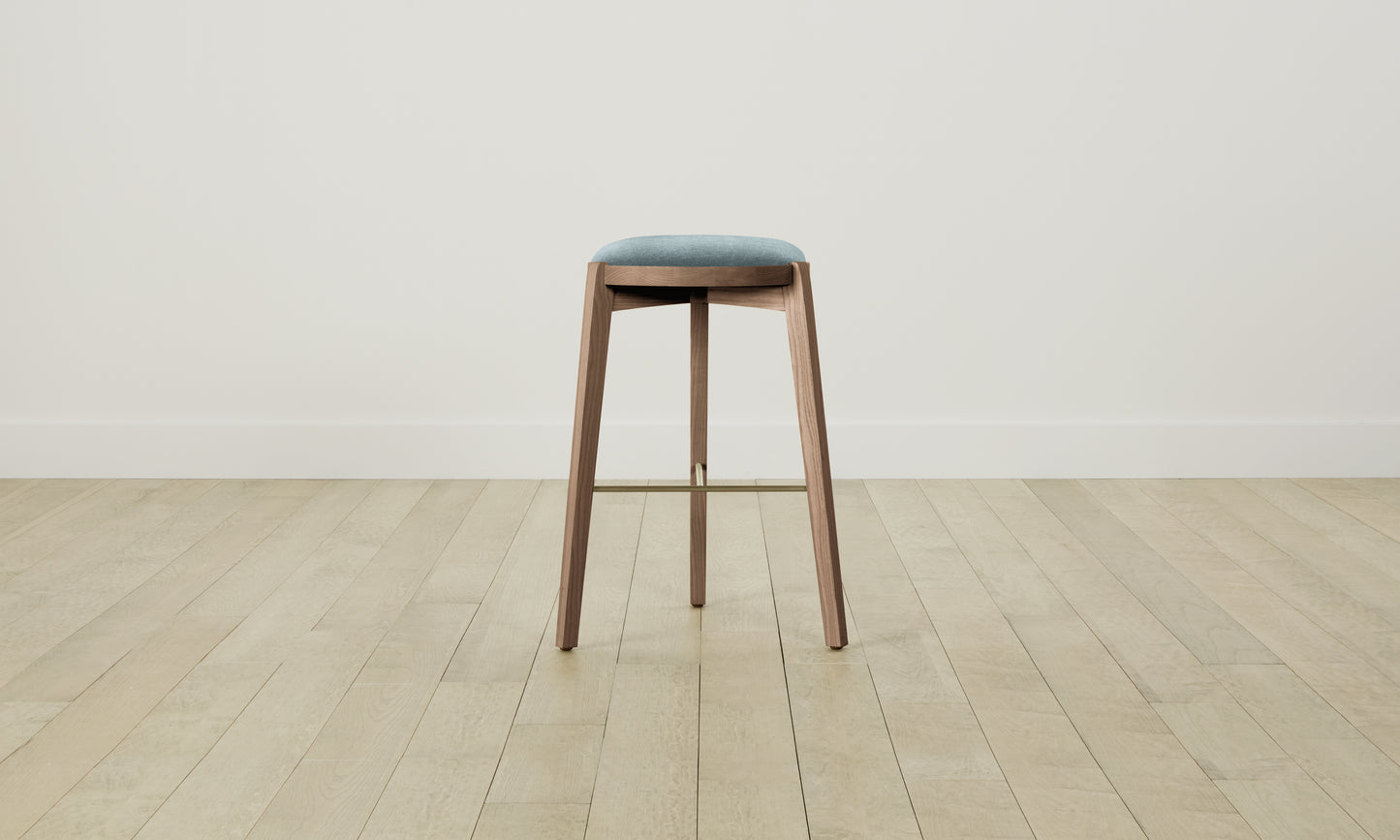 The Stanton Bar & Counter Stool - Mohair Slate Blue