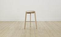 The Stanton Bar & Counter Stool - Nubuck Leather Sail