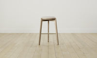 The Stanton Bar & Counter Stool - Nubuck Leather Sail