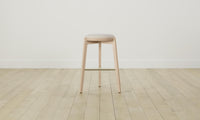 The Stanton Bar & Counter Stool - Nubuck Leather Sail