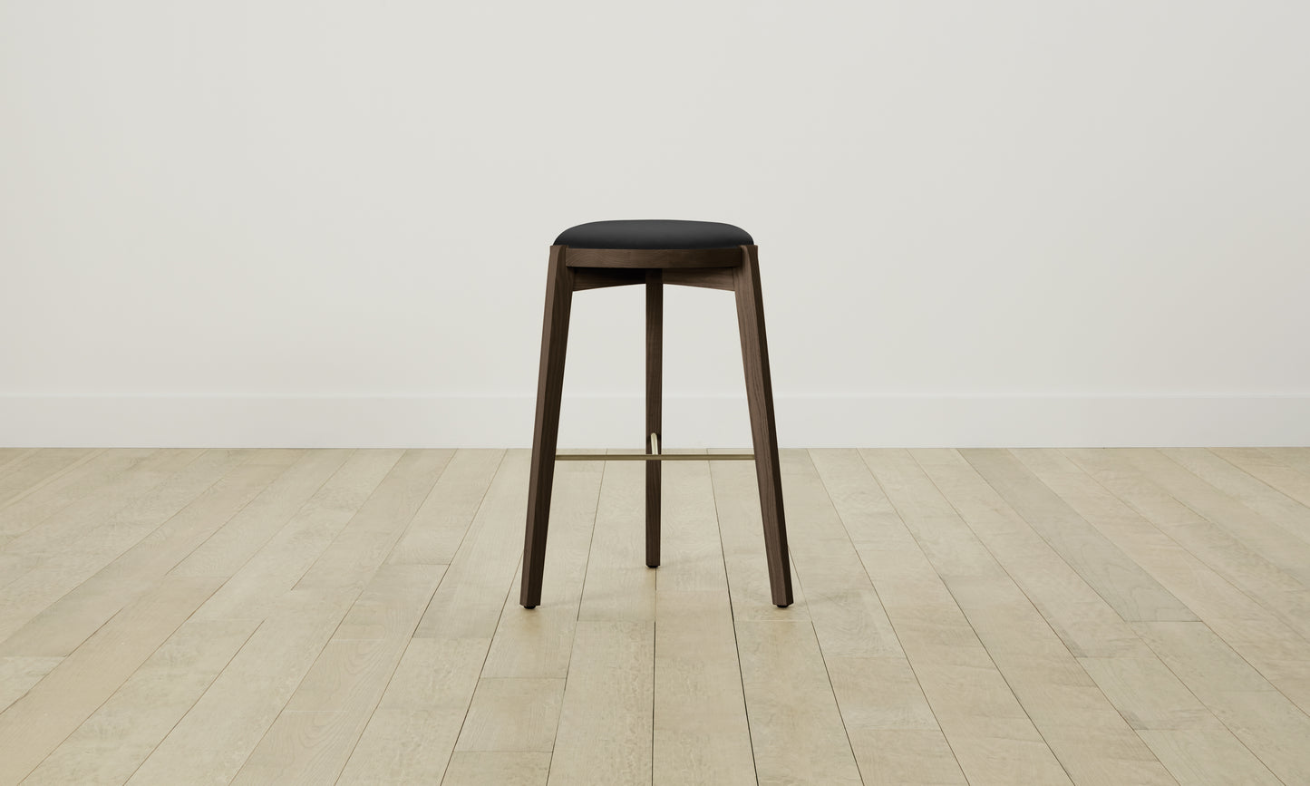 The Stanton Bar & Counter Stool - Pebbled Leather Ink