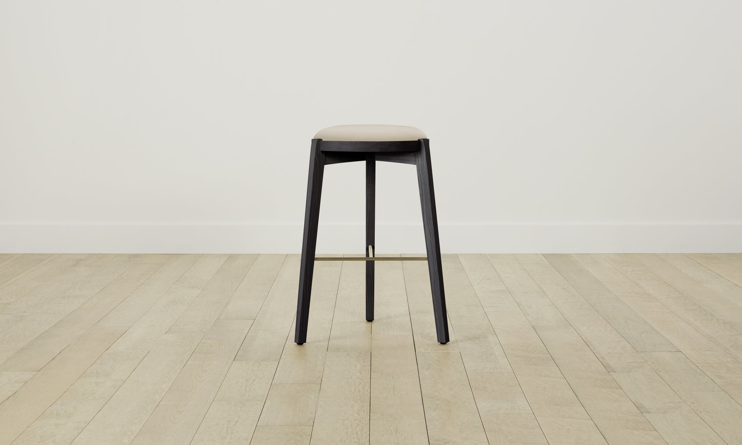 The Stanton Bar & Counter Stool - Pebbled Leather Stone