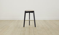 The Stanton Bar & Counter Stool - Pebbled Leather Stone