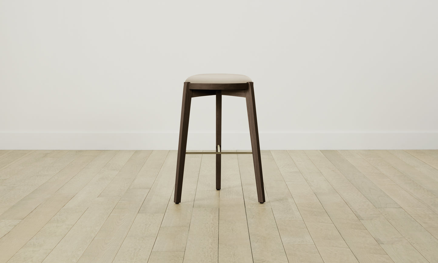 The Stanton Bar & Counter Stool - Pebbled Leather Stone