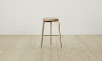 The Stanton Bar & Counter Stool - Pebbled Leather Stone