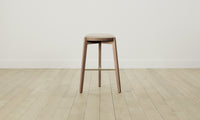 The Stanton Bar & Counter Stool - Pebbled Leather Stone