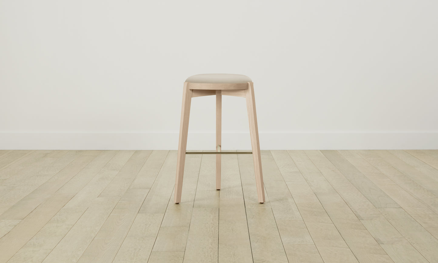 The Stanton Bar & Counter Stool - Pebbled Leather Stone