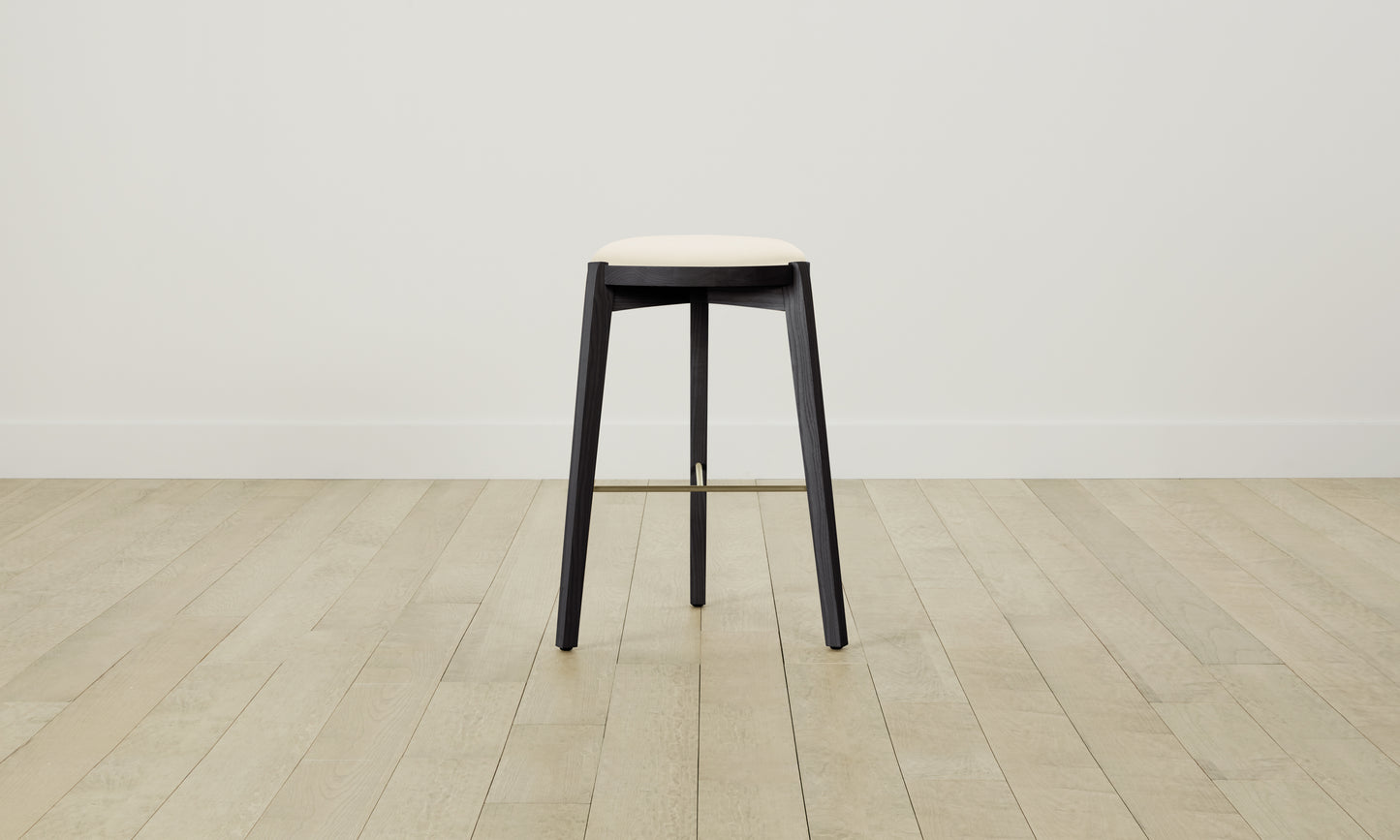 The Stanton Bar & Counter Stool - Pebbled Leather Swan