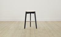 The Stanton Bar & Counter Stool - Pebbled Leather Swan