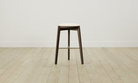 The Stanton Bar & Counter Stool - Pebbled Leather Swan