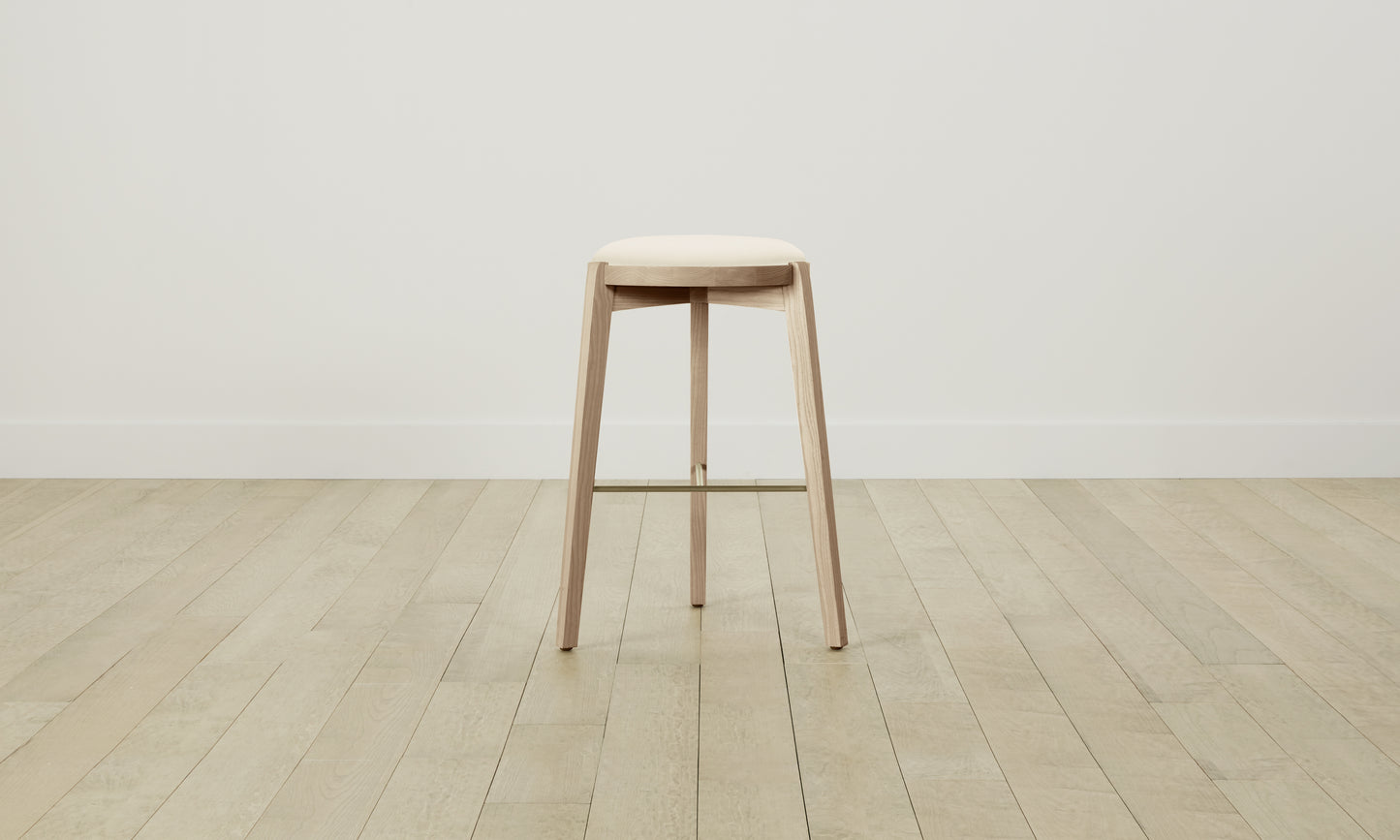 The Stanton Bar & Counter Stool - Pebbled Leather Swan