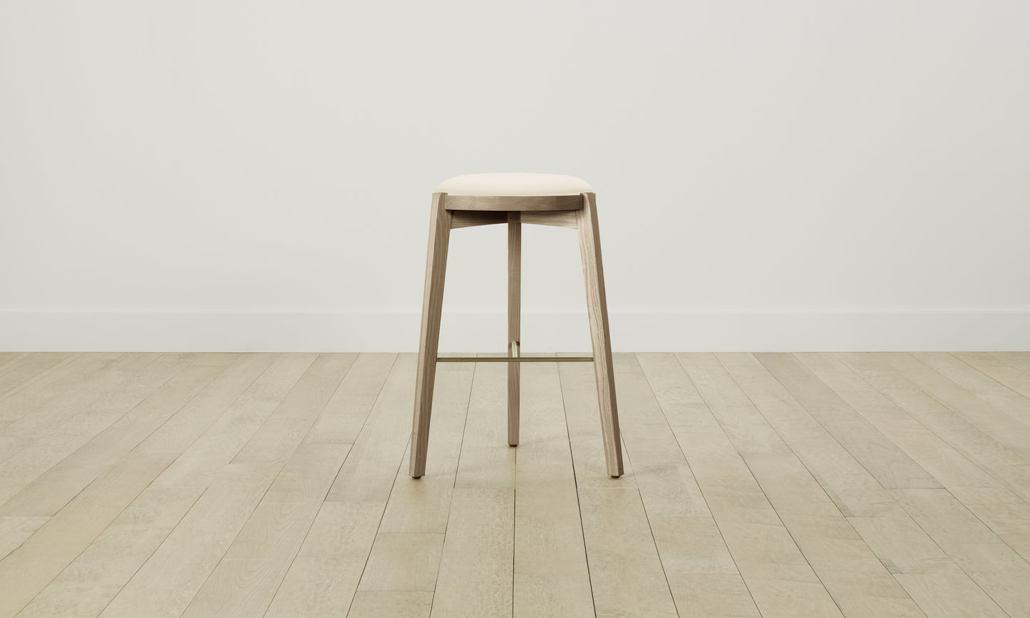 The Stanton Bar & Counter Stool - Pebbled Leather Swan