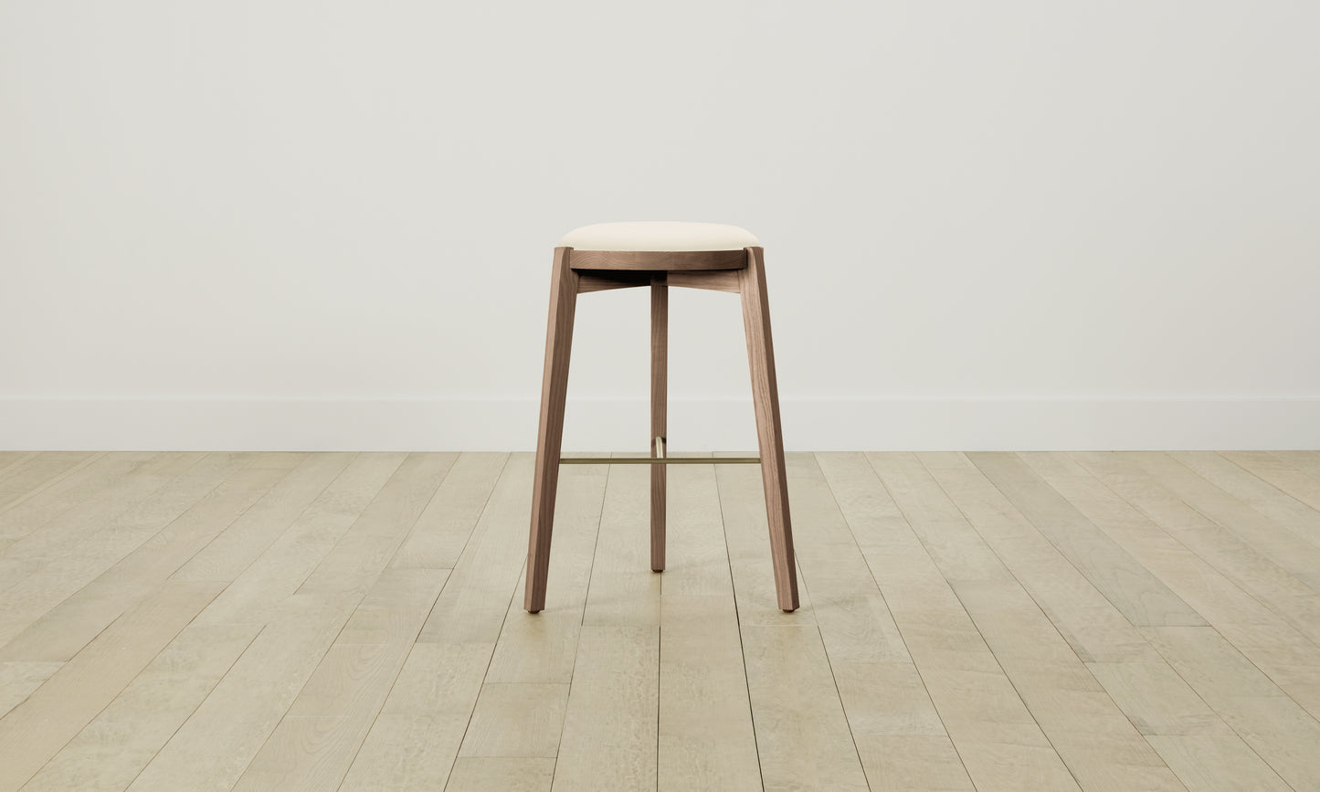 The Stanton Bar & Counter Stool - Pebbled Leather Swan