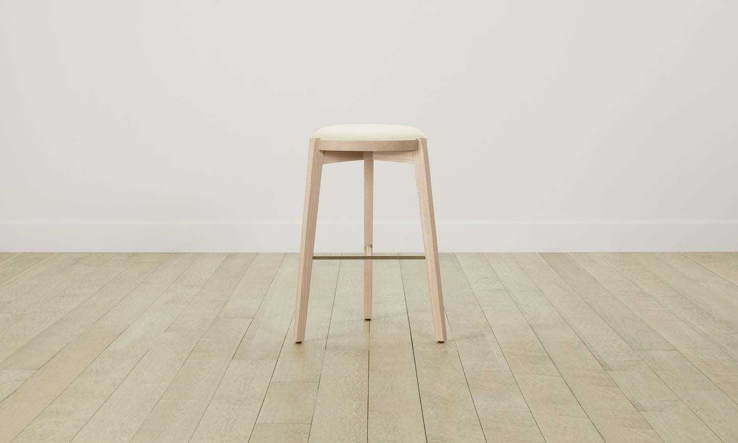 The Stanton Bar & Counter Stool - Pebbled Leather Swan