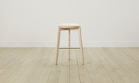 The Stanton Bar & Counter Stool - Pebbled Leather Swan