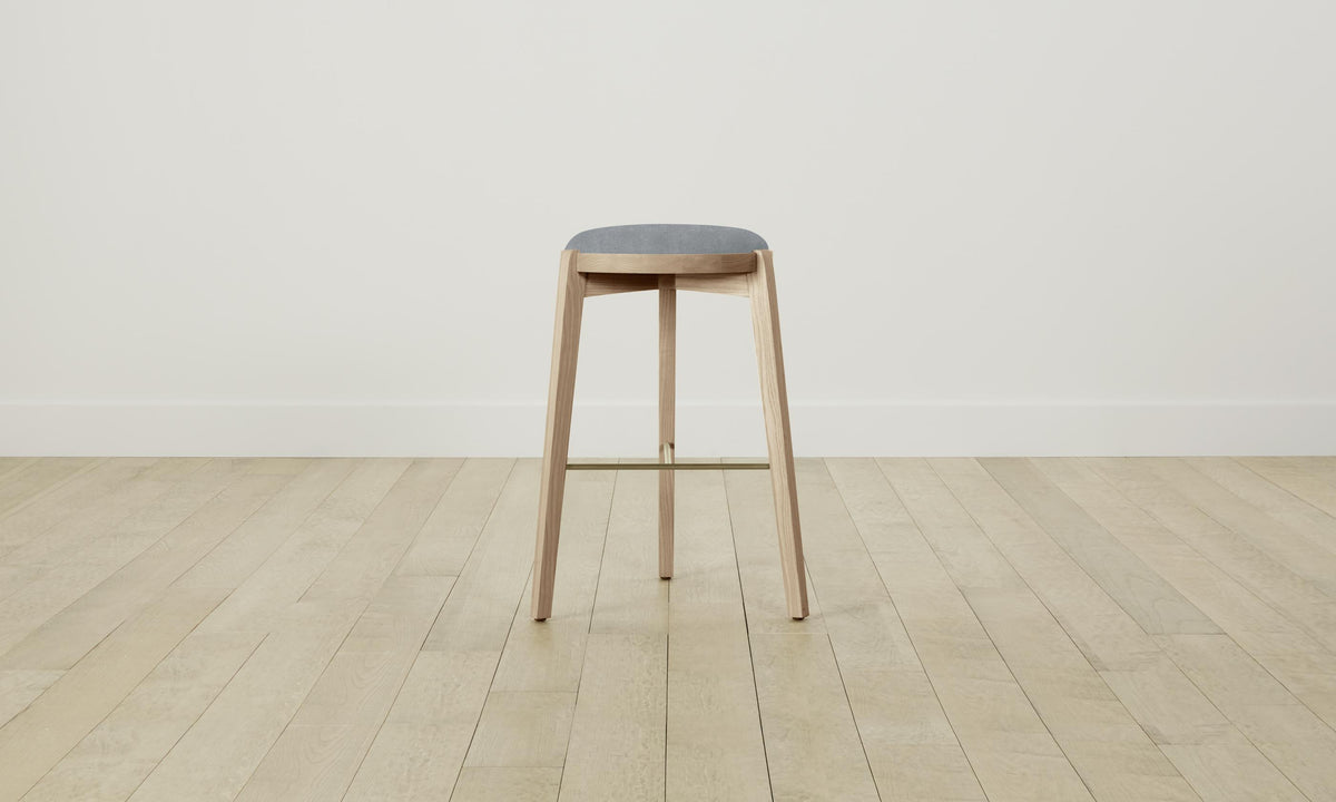The Stanton Bar & Counter Stool - Performance Mélange Weave Aegean