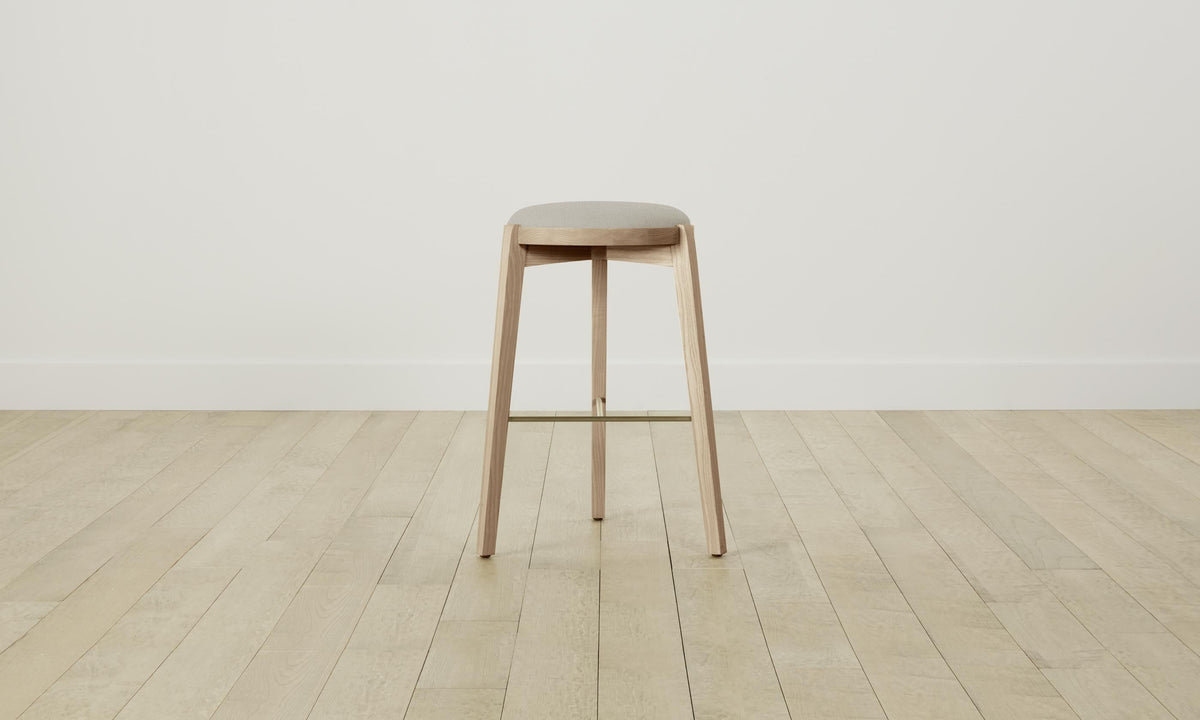 The Stanton Bar & Counter Stool - Performance Linen Weave Beige