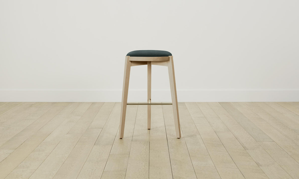 The Stanton Bar & Counter Stool - Performance Velvet Emerald
