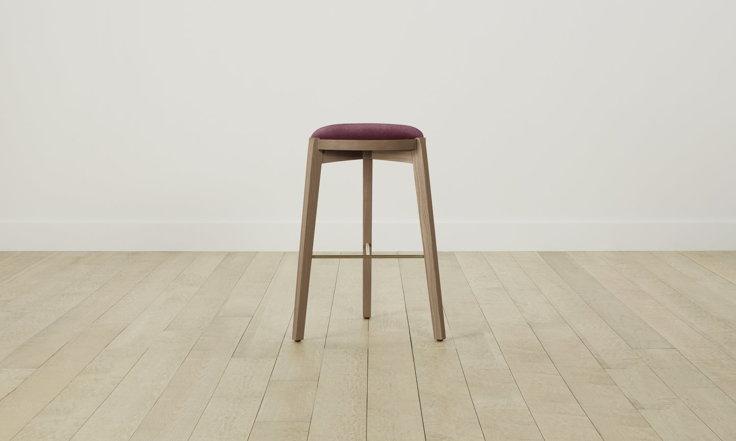 The Stanton Bar & Counter Stool - Performance Velvet Merlot