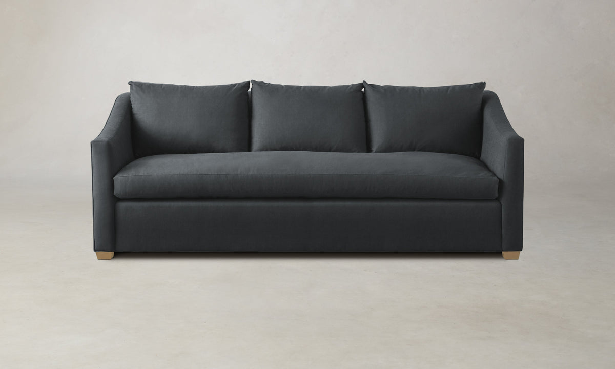 The Sullivan Sofa - Marled Alpaca Velvet Basalt