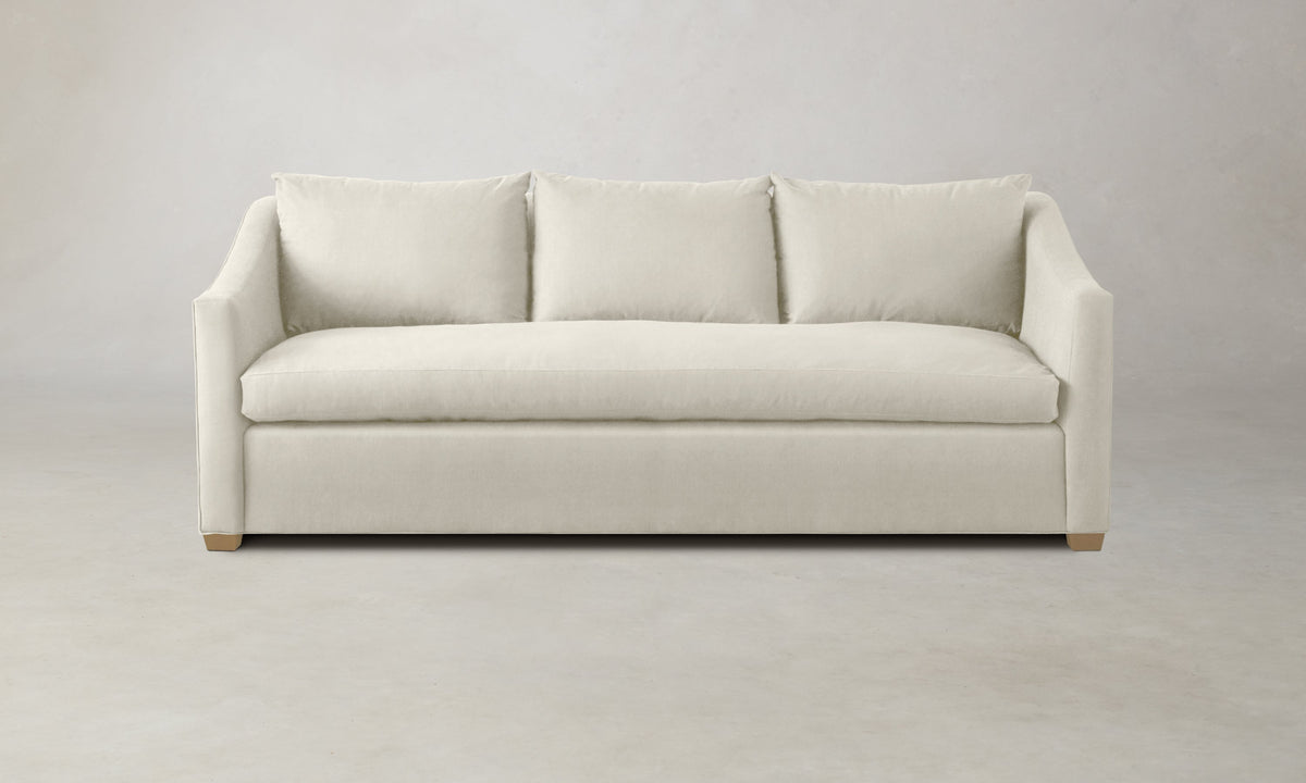 The Sullivan Sofa - Marled Alpaca Velvet Porcelain