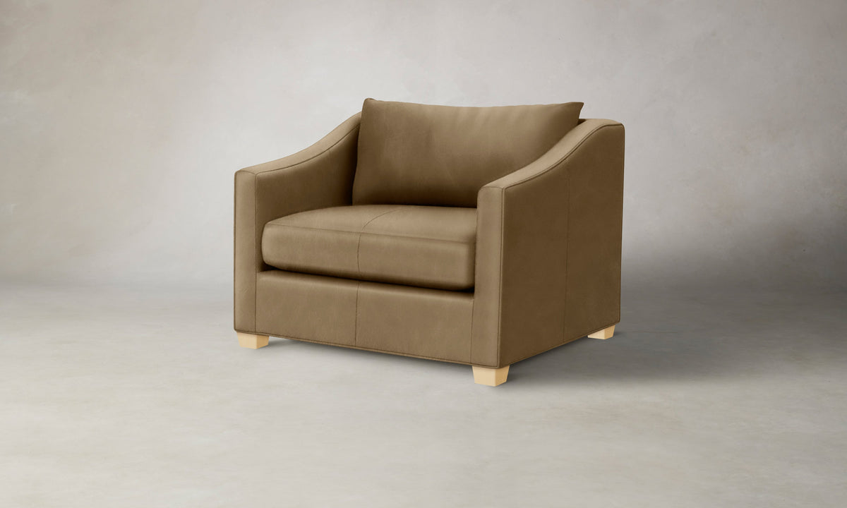 The Sullivan Chair-and-a-Half - Costa Leather Portobello