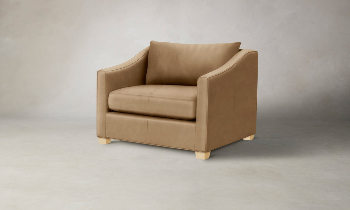The Sullivan Chair-and-a-Half - Costa Leather Ridge