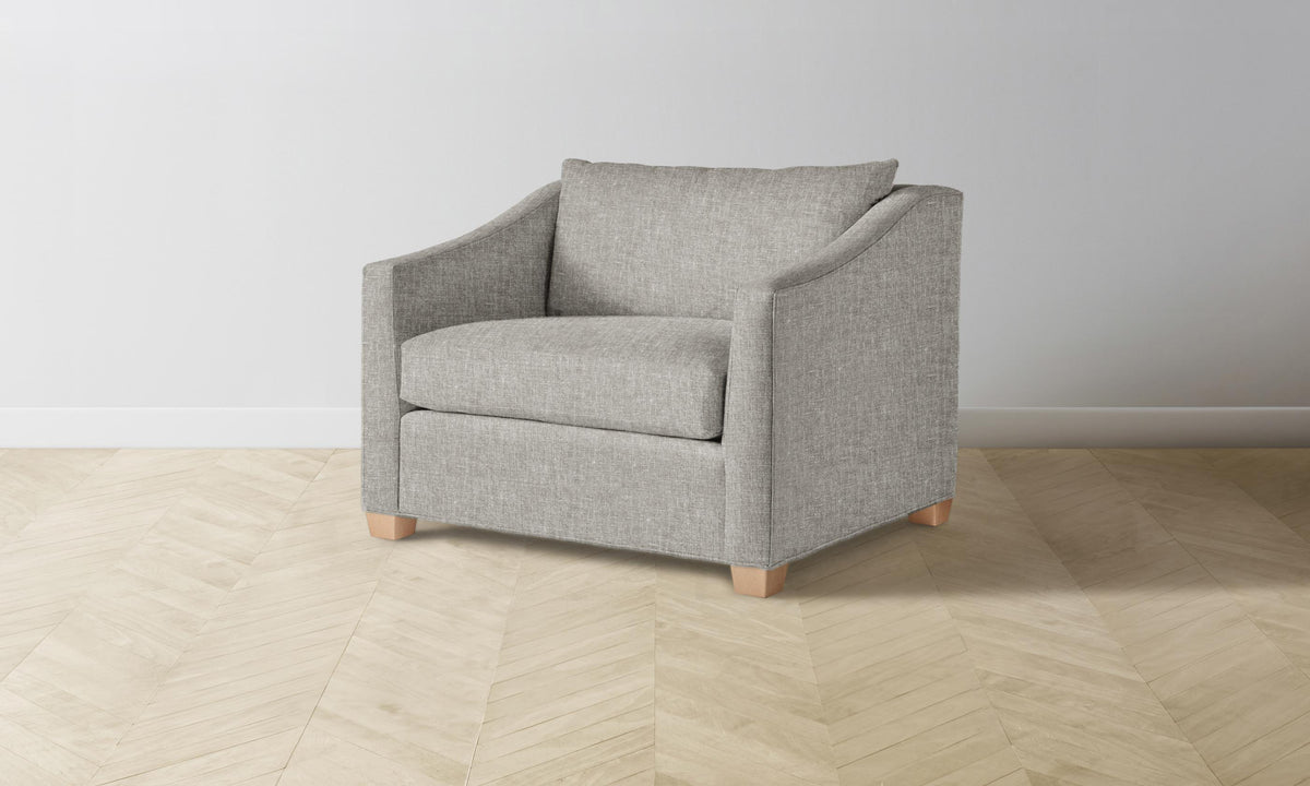 The Sullivan Chair-and-a-Half - Heritage Belgian Linen Agate