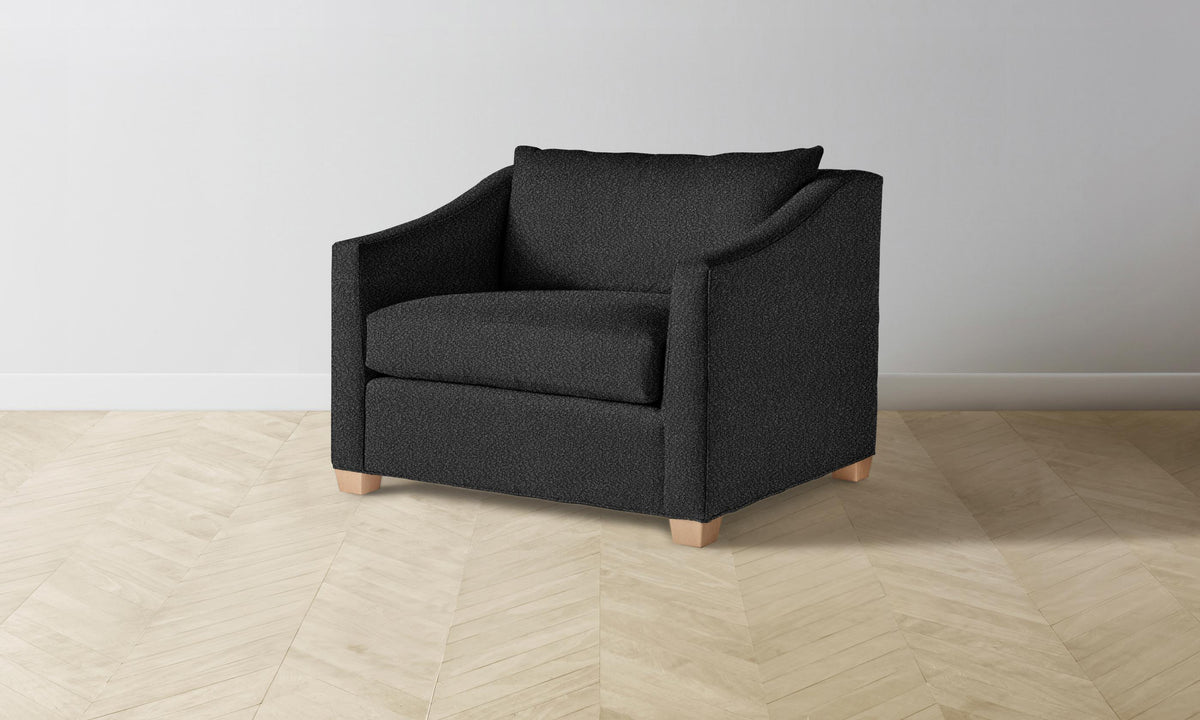 The Sullivan Chair-and-a-Half - Italian Bouclé Storm