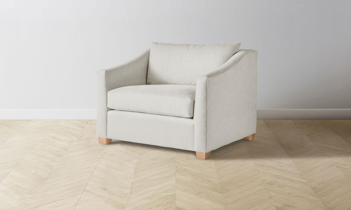 The Sullivan Chair-and-a-Half - Italian Brushed Wool Vanilla