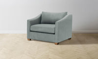 The Sullivan Chair-and-a-Half - Nubuck Leather Tide