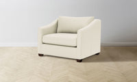 The Sullivan Chair-and-a-Half - Pebbled Leather Swan