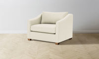 The Sullivan Chair-and-a-Half - Pebbled Leather Swan